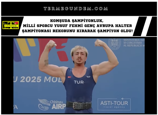 Komşuda Şampiyonluk, Milli Sporcu Yusuf Fehmi Genç Avrupa Halter Şampiyonası Rekorunu Kırarak Şampiyon Oldu!