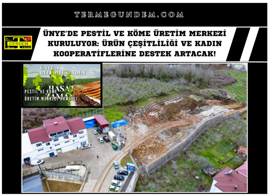 Ünye’de Pestil ve Köme Üretim Merkezi Kuruluyor: Ürün Çeşitliliği ve Kadın Kooperatiflerine Destek Artacak!